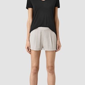 All Saints Stone Beige Olenna Short